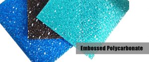 Embossed polycarbonate sheet