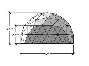 6 m Geodätische Kuppel