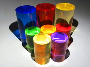 Colored plexiglass Rod